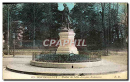 CPA Montmorency Statue De Jean Jacques Rousseau - Montmorency