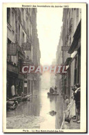 CPA Souvenir Des Inondations De Janvier 1910 Paris La Rue Saint Andre Des Arts  - Alluvioni Del 1910