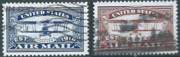 VERINIGTE STAATEN ETATS UNIS USA 2018 UNITED STATES AIRMAIL CENTTENARY SET 2V USED SN 5281-82 MI 5529-30 YT 5147-48 - Used Stamps
