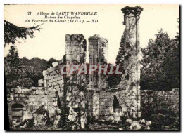 CPA Abbaye De Saint Wandrille Ruines Des Chapelles Du Pourtour Du Choeur - Saint-Wandrille-Rançon