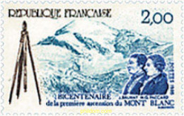 729553 HINGED FRANCIA 1986 BICENTENARIO DE LA PRIMERA ASCENSION AL MONTBLANC. - Andere & Zonder Classificatie