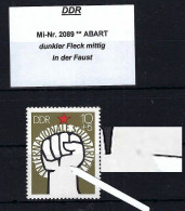 DDR Mi-Nr. 2089 Abart Postfrisch - Siehe Beschreibung Und Bild - Abarten Und Kuriositäten