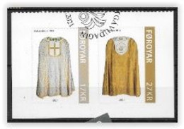 Féroé 2021 N°1024/1025 Adhésifs Oblitérés Chasubles - Färöer Inseln