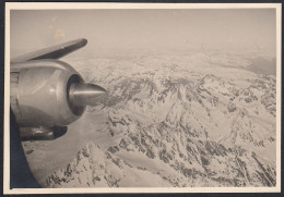 In Volo Sull'aereo Istanbul-Vienna - Un Motore - 1955 Fotografia D'epoca - Places