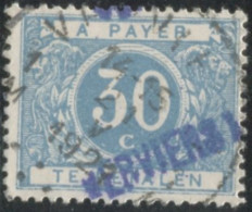 Belgique Timbre-taxe (TX) - Surcharge Locale De Distributeur - VERVIERS - (F988) - Timbres