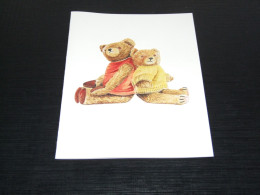 74621-          UNUSED SELF-MADE DOUBLE CARD / BEREN / BEARS / BÄREN / OURS / ORSI / TEDDYBEARS - Games & Toys