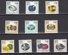 SRI LANKA , 2021, Gems Of Sri Lanka, Set 10 V, Complete Set, , MNH, (**) - Ongebruikt