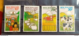 New Zealand -1978 -Land Resources And Cent Of Lincoln College Of Agriculture - 4 Diff - Used ( D) ( OL 20/04/2020 ) - Usati