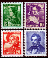 Switzerland / Helvetia / Schweiz / Suisse 1935 ⁕ Pro Juventute Mi.287-290 ⁕ 4v (3v No Gum, 1v MH) - See Scan - Nuevos