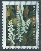 VEREINIGTE STAATEN ETATS UNIS USA 2020 WILD ORCHIDS: MARSH LADY'S TRESSES F USED SN 5449 MI 5677 YT 5296 - Gebruikt