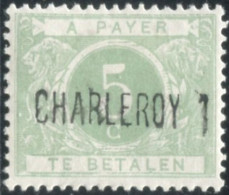 Belgique Timbre-taxe (TX) - Surcharge Locale De Distributeur - CHARLEROY 1 - (F995) - Briefmarken