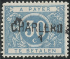 Belgique Timbre-taxe (TX) - Surcharge Locale De Distributeur - CHARLEROY 1 - (F996) - Francobolli