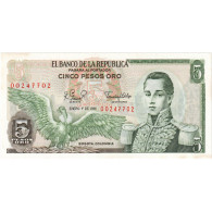Billet, Colombie, 5 Pesos Oro, 1981, 1981-01-01, KM:406f, NEUF - Kolumbien