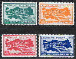 REF 091 > TURQUIE < Yv N° 939 à 942 * * < Neuf Luxe Dos Visible MNH * * Cat 5 € - Turkey - Ongebruikt