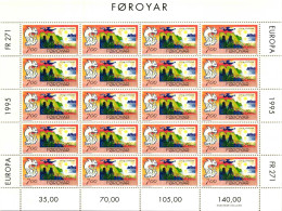 Färöer 278-279 Postfrisch Kleinbogensatz #HM335 - Färöer Inseln