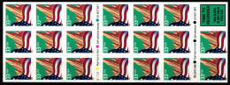 USA F-Bl. 54 B Postfrisch Folienblatt 54 B Flagge Vor Stadtansicht #KV248 - Altri & Non Classificati