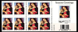 USA F-Bl. 60 Postfrisch Folienblatt 60 Weihnachten (Maria Mit Kind) #KV257 - Altri & Non Classificati