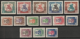 1930 - LITUANIE - SERIE COMPLETE N° 289/302 * MH - COTE = 180 EUR. - Lituania