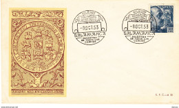 ESPAGNE 1953 FDC UNIVERSITE DE SALAMANQUE - FDC