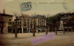 BOURGOIN       ( ISERE )    PLACE CARNOT ET LE MONUMENT - Bourgoin