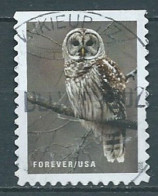 VEREINIGTE STAATEN ETATS UNIS USA 2020 WINTER SCENES: BARRED OWL  F USED SC 5535 MI 5773 YT 5382 - Used Stamps