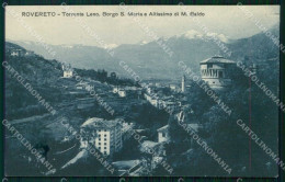 Trento Rovereto Torrente Leno Borgo Santa Maria Monte Baldo Cartolina RT0581 - Trento