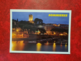 Carte SOMMIERES LE VIDOURLE ET LE CHATEAU - Sommières