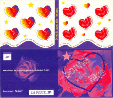 FRANCE 1999 - Saint Valentin - Bande Carnet N° BC 3221A Non Pliée Neuf ** - Commémoratifs