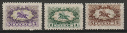 1927 - LITUANIE - SERIE COMPLETE N° 274/276 * MH - COTE = 20 EUR. - Lituania