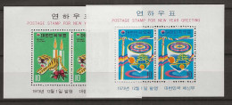 1973 MNH South Korea Mi Block 372-73 Postfris** - Korea (Süd-)