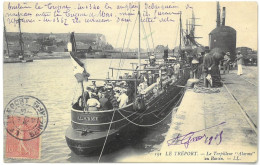 CPA LE TREPORT - Le Torpilleur ALARME Au Bassin - Ed. LL N°191 - Guerra