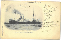 CPA AMIRAL DUPERRE - Cuirassé D'escadre - Ed. R. Boëlle , Brest - Année 1902 - Guerra
