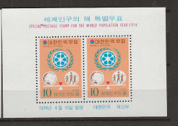 1974 MNH South Korea Mi Block 378  Postfris** - Corea Del Sud