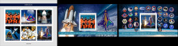 Guinea Bissau 2023, 20th Tragedy Of Space Shuttle Columbia, 4val In BF +2BF IMPERFORATED - Afrique