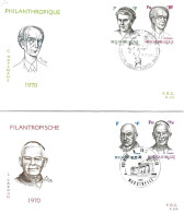 COB - FDC N° 313/14 - Timbre N° 1557/60 - 1961-1970