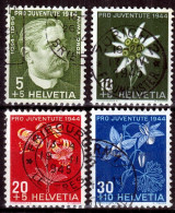 Switzerland / Helvetia / Schweiz / Suisse 1944 ⁕ Pro Juventute Mi.439-442 ⁕ 4v Used - Scan - Gebraucht