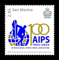 San Marino 2024 Mih. 2942 International Sports Press Association (AIPS) MNH ** - Nuevos