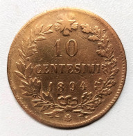 Italie - 10 Centesimi 1894 - 1878-1900 : Umberto I.