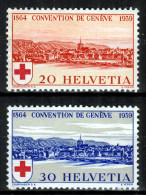 Switzerland / Helvetia / Schweiz / Suisse 1939 ⁕ 75 Th Red Cross / Rotes Kreuz ⁕ 2v MH/MNH - Nuevos