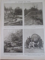 Guerre 14 18 La Defense  De Paris    MONT VALERIEN Camp Retranché Aeronautique      6 Photos Sur 2 Pages - 1914-18