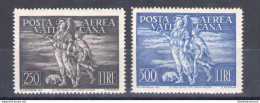 1948 Vaticano Posta Aerea Tobia N° 16/17 2 Valori ** MNH CENTRATA - Luchtpost