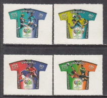 2006 Vanuatu World Cup Football Germany Jerseys  DIE CUT Complete Set Of 4 MNH - Vanuatu (1980-...)