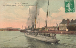 FRANCE - Côte D'Emeraude - Saint Malo - Torpilleur Sortant Du Bassin - G F - Bateau - La Mer - Carte Postale Ancienne - Saint Malo