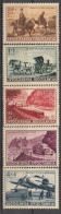 YUGOSLAVIA 370-374,unused,falc Hinged (*) - Unused Stamps