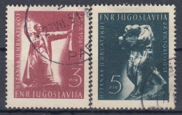 YUGOSLAVIA 662-663,used,falc Hinged - Usados