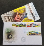 Malaysia Public Transport Trains In Sabah 2015 Locomotive Railway Train Transport (FDC) *concordance Postmark *rare - Malaysia (1964-...)