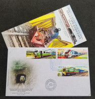 Malaysia Public Transport Trains In Sabah 2015 Locomotive Railway Train Transport (FDC) *concordance Postmark *rare - Malesia (1964-...)