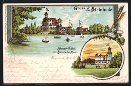 Lithographie Steinhude, Strand-Hotel Am Steinhuder Meer  - Steinhude