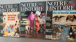 15 N° NOTRE HISTOIRE (La Mémoire Religieuse De L’humanité) : N°26/30/39/41/49/74/77/79/80/90/92/95/97/98 & 169   (1986/9 - Historia