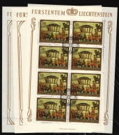 Liechtenstein 717-719 Gestempelt Kleinbogen #HW672 - Altri & Non Classificati